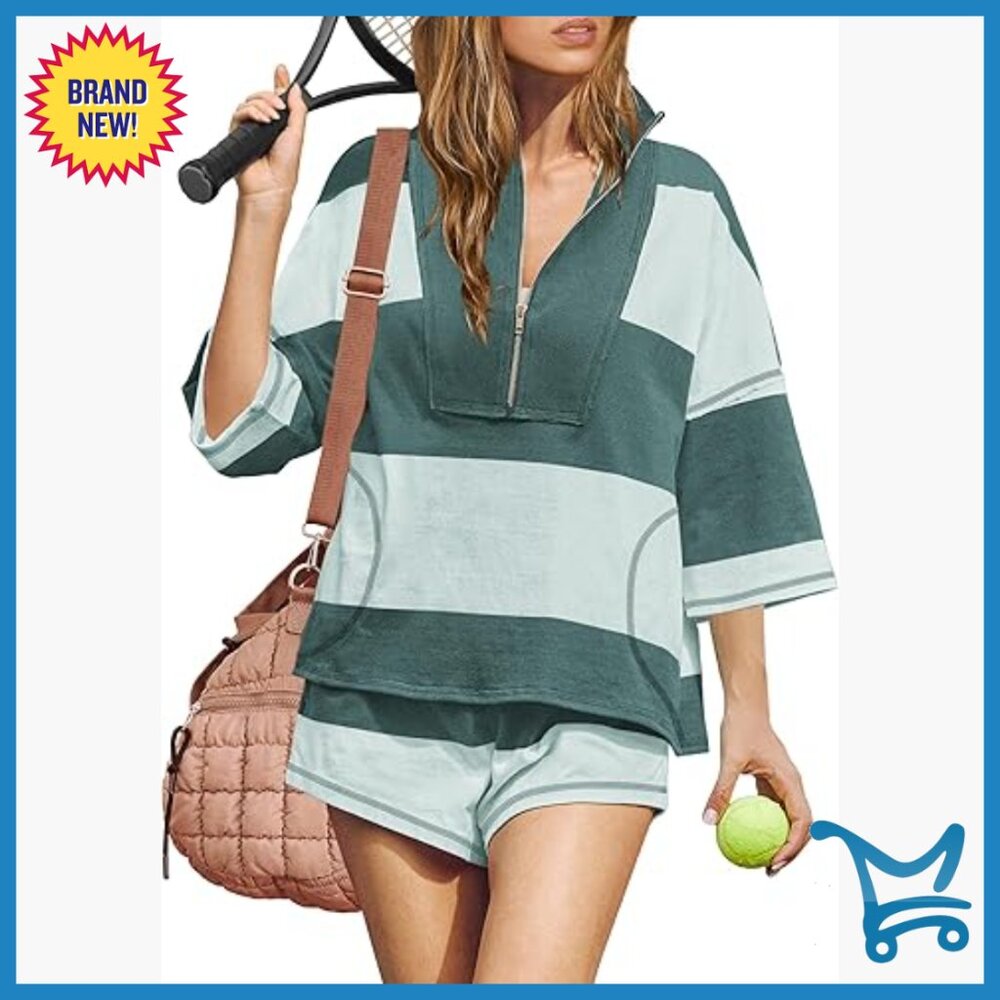 Medium Polyester Blend Workout Set With Pockets, … - image 1